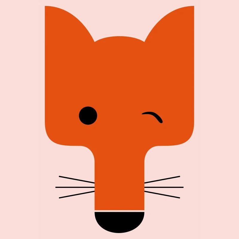 Fuchs blinzelnd