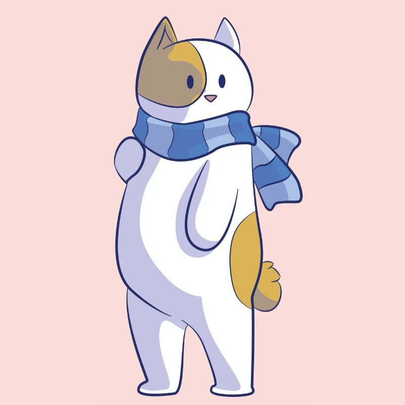 katze mit schal