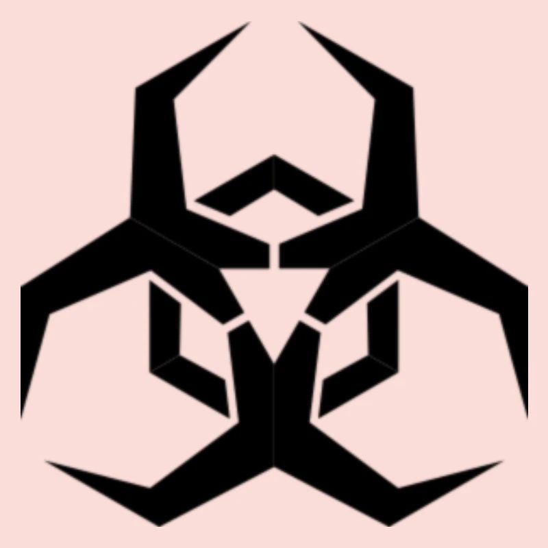 Angular Biohazard Symbol