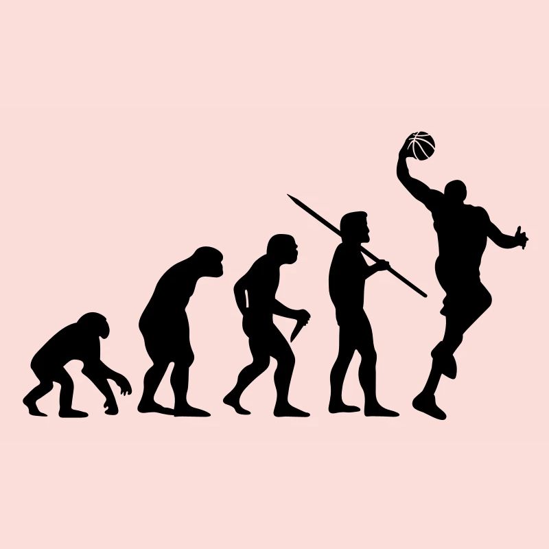 Evolution des Menschen - Basketball