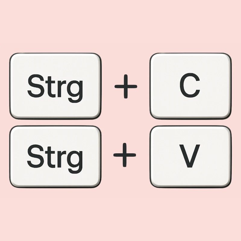 Kopieren + Einfügen | Copy + Paste