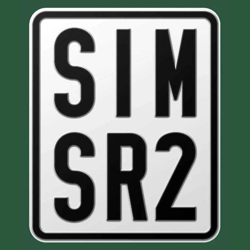 Plaque d’immatriculation du cyclomoteur Simson SR2