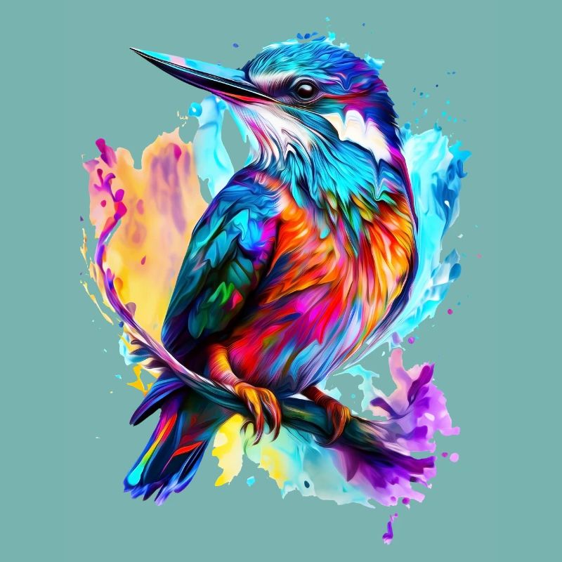 Bemalter Eisvogel