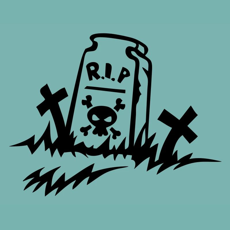 rip reste in peace tombe dessin