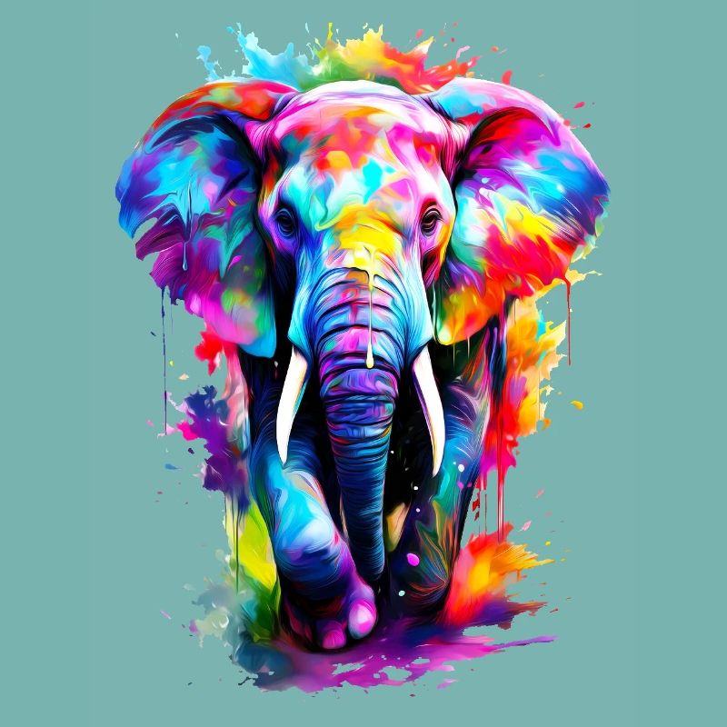 Bemalter Elefant