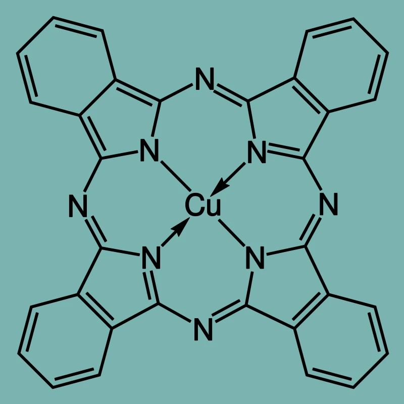 Blue copper phthalocyanine