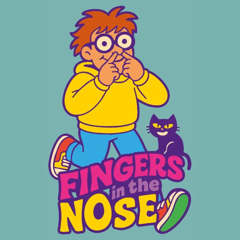 Finger in der Nase