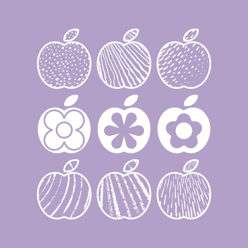 Apple Pattern (White)