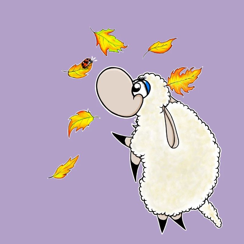 Wolly Sheepling Autumn Leaf Fall
