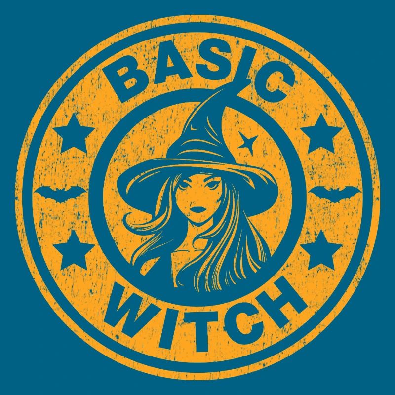 Basic Hexe Vintage Halloween Ästhetik Kürbis