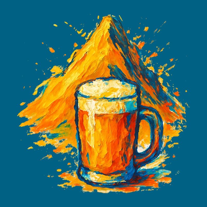 Gipfelbier Farbexplosion