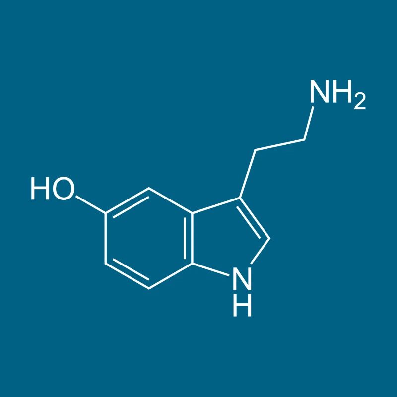Formule structurale de sérotonine