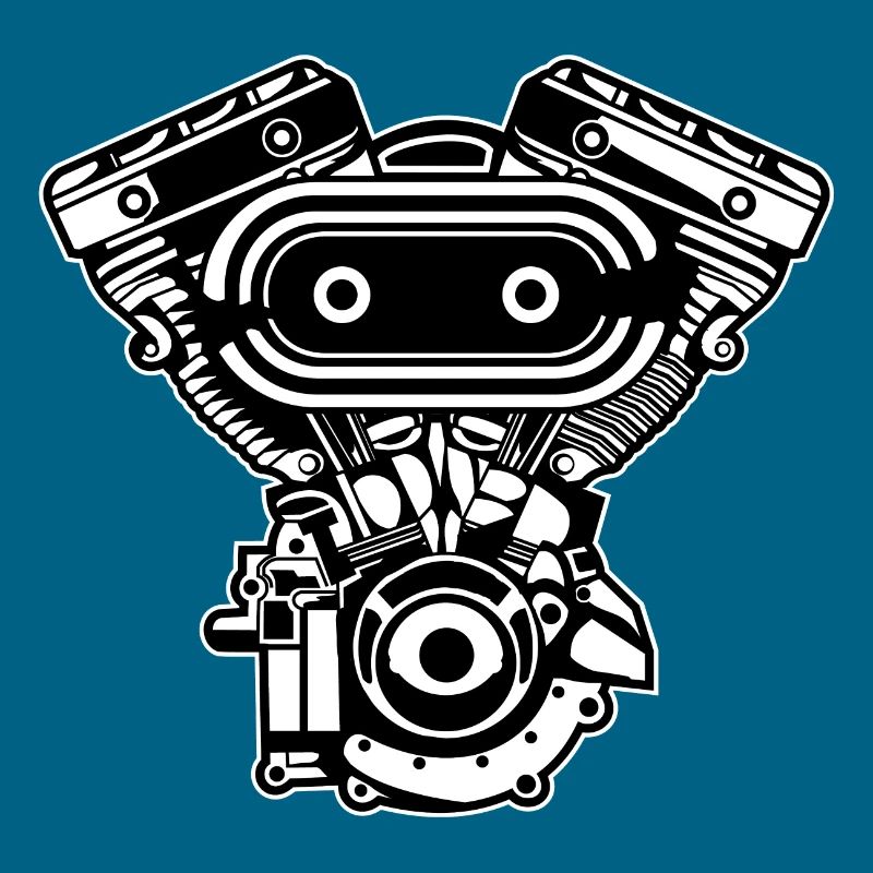 Motorcycle Engine / Engine 02_black