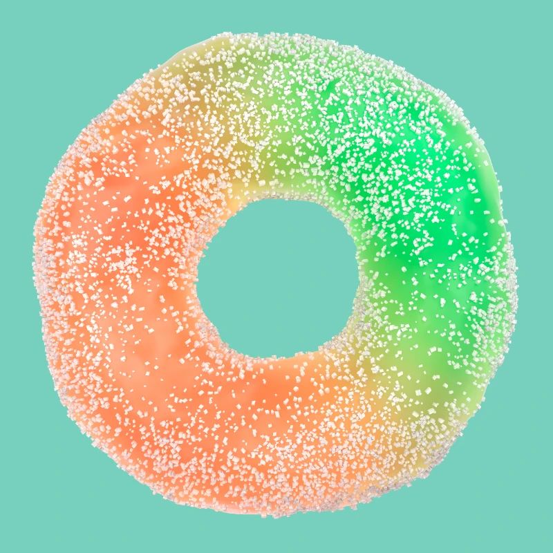 Fruit gum ring
