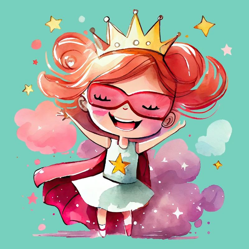Superheldin Prinzessin - Mutiges Mädchen