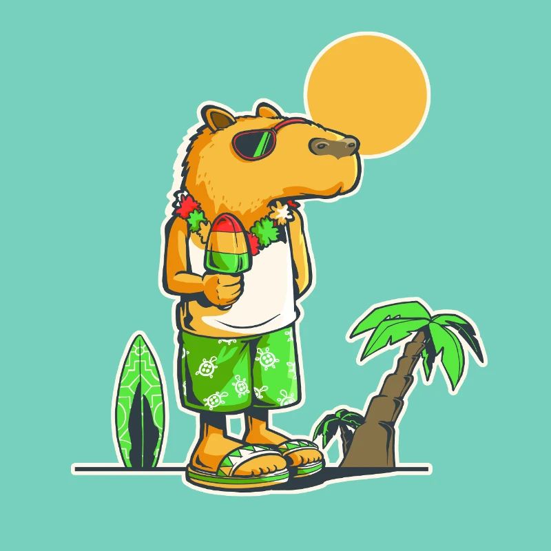 Capybara am Strand