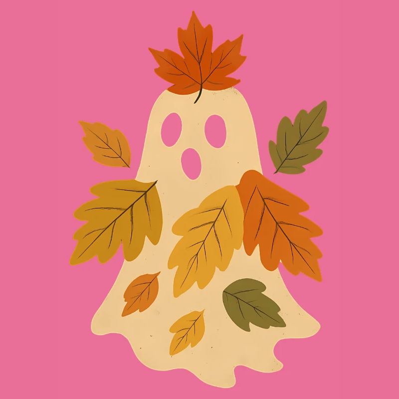 Herbstgeist mit Blättern