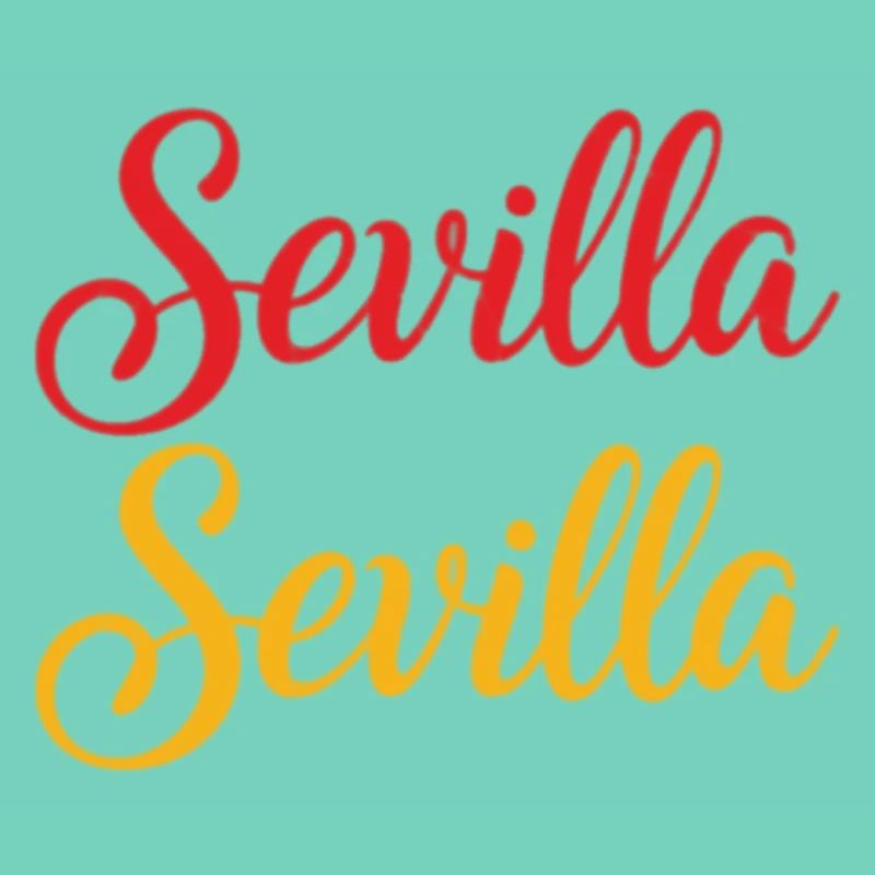 Sevilla Script Duo Rouge Jaune Rétro