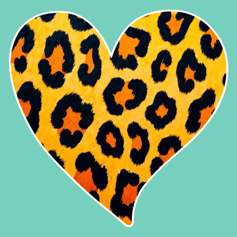 Leopard Heart Pattern: Wild Temperament