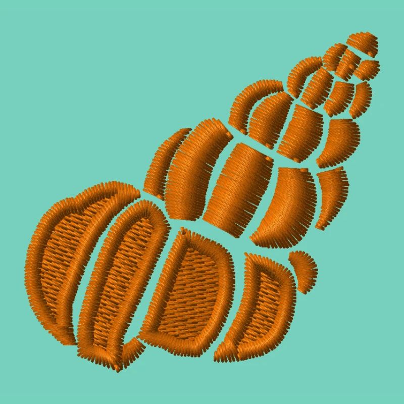 Shell embroidered