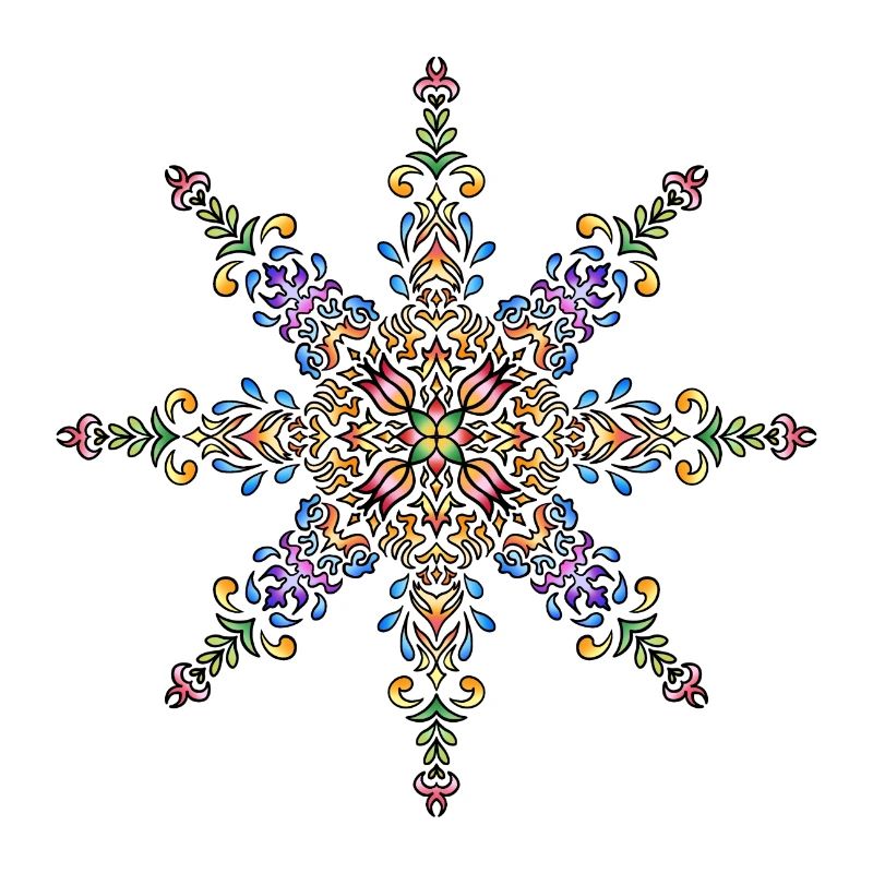 Mandala | Bunt | Leben | Geschenkidee