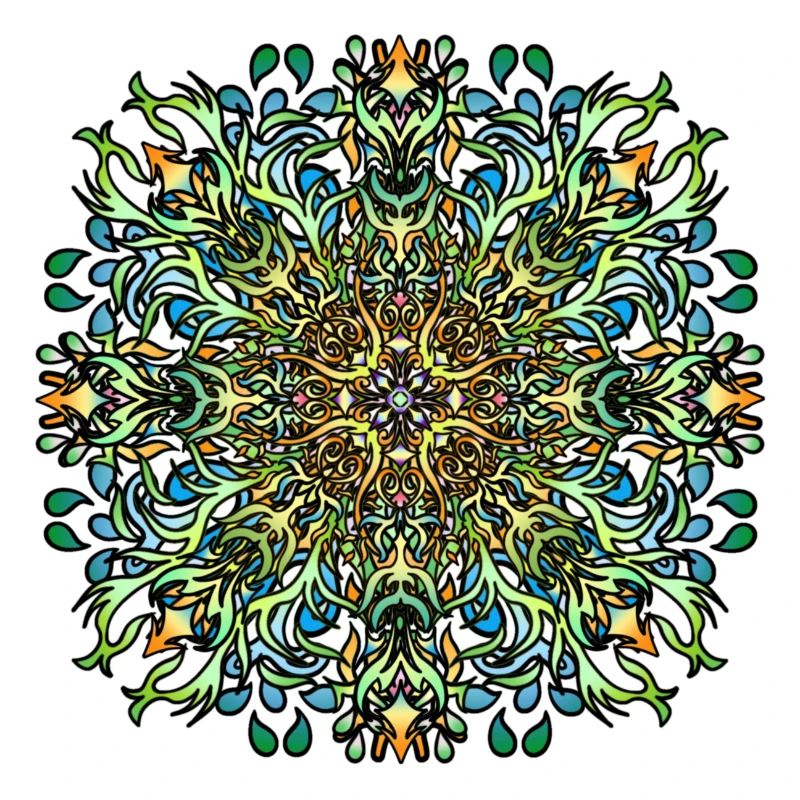 Mandala | Bunt | Leben | Geschenkidee