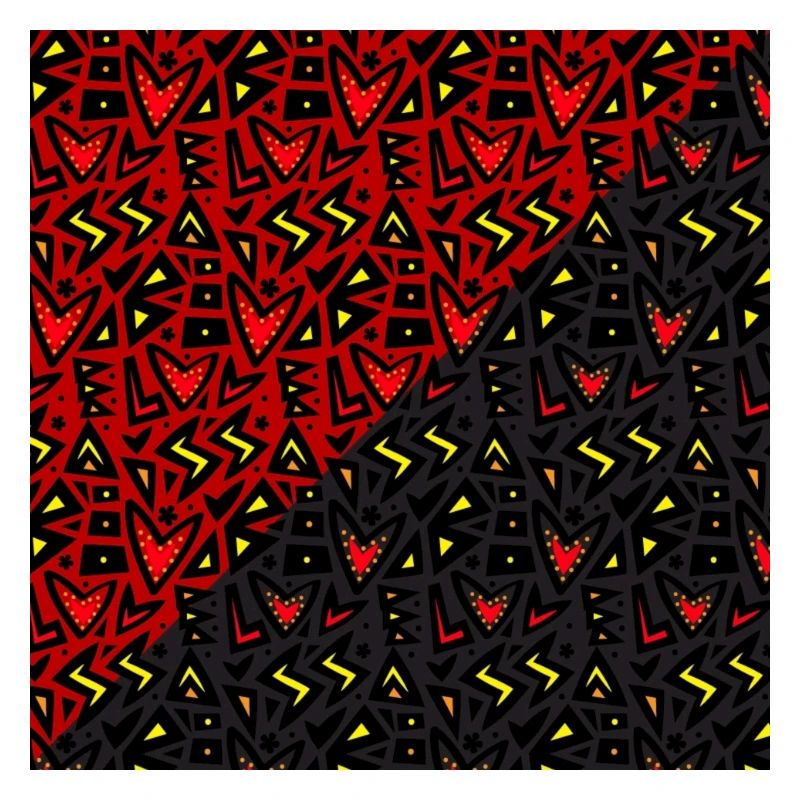 Rotes und Schwarzes Stammesherz