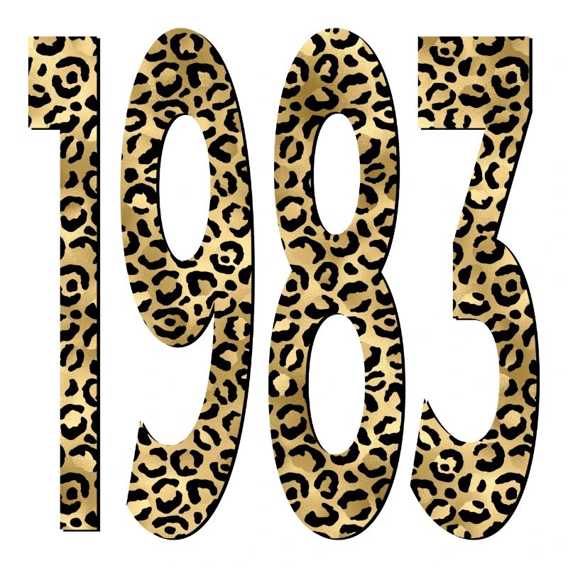 Numéro 1983 - Imprimé Léopard - Anniversaire