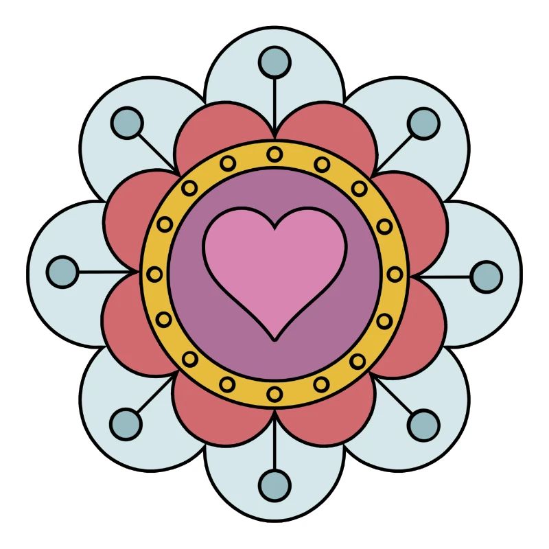 Cute Funky Hippie Boho Flower
