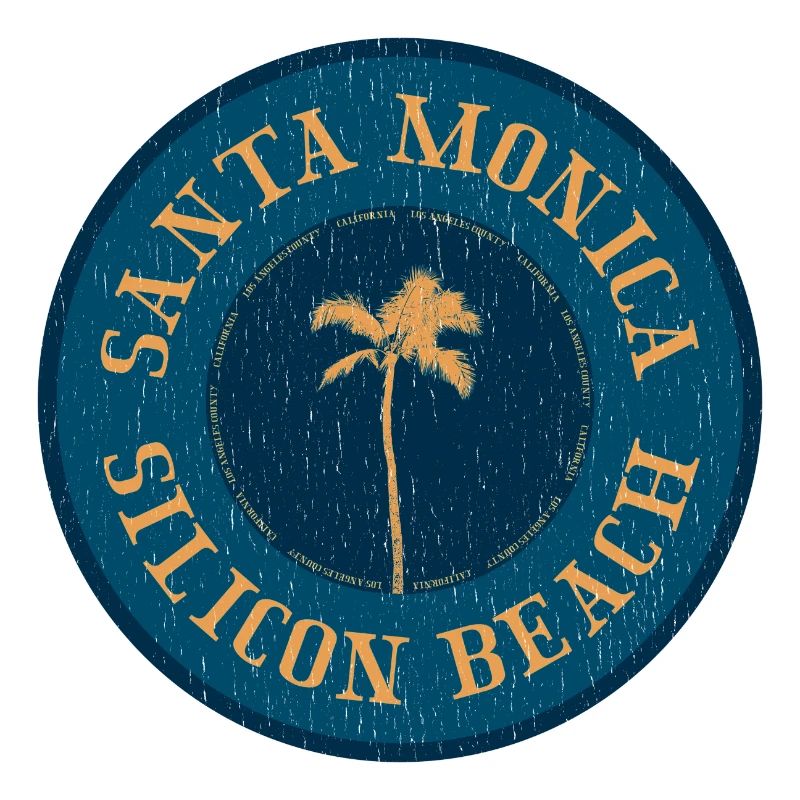 Santa Monica Retro Logo – Silicon Beach Style