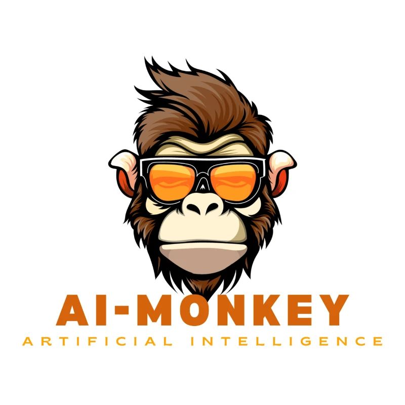 AI monkey with sunglasses