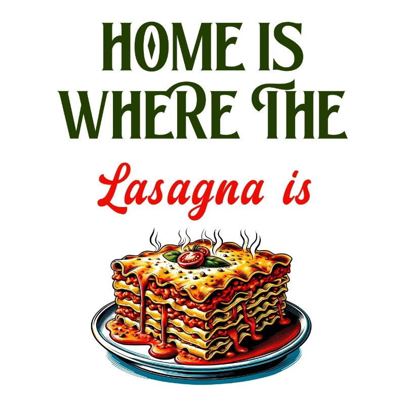 C'est à la maison que se trouvent les lasagnes