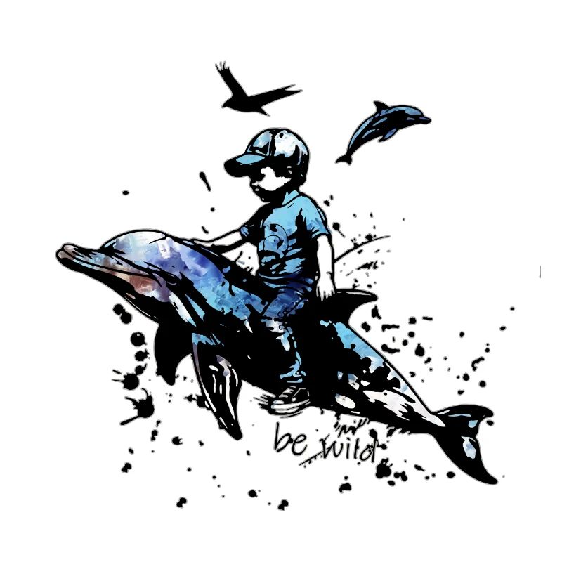 Be Wild Delfin Reiter Illustration