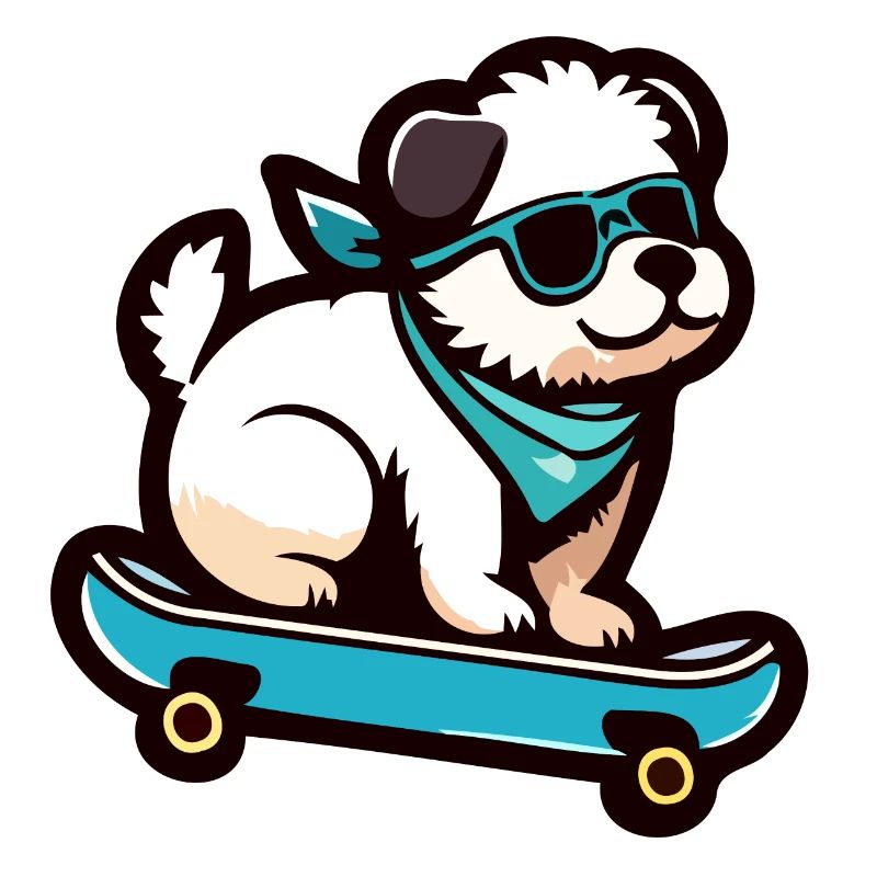 Pup on Wheels : le chien de skateboard