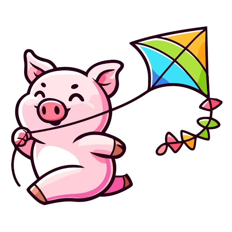 Breezy Piglet's Kite Adventure