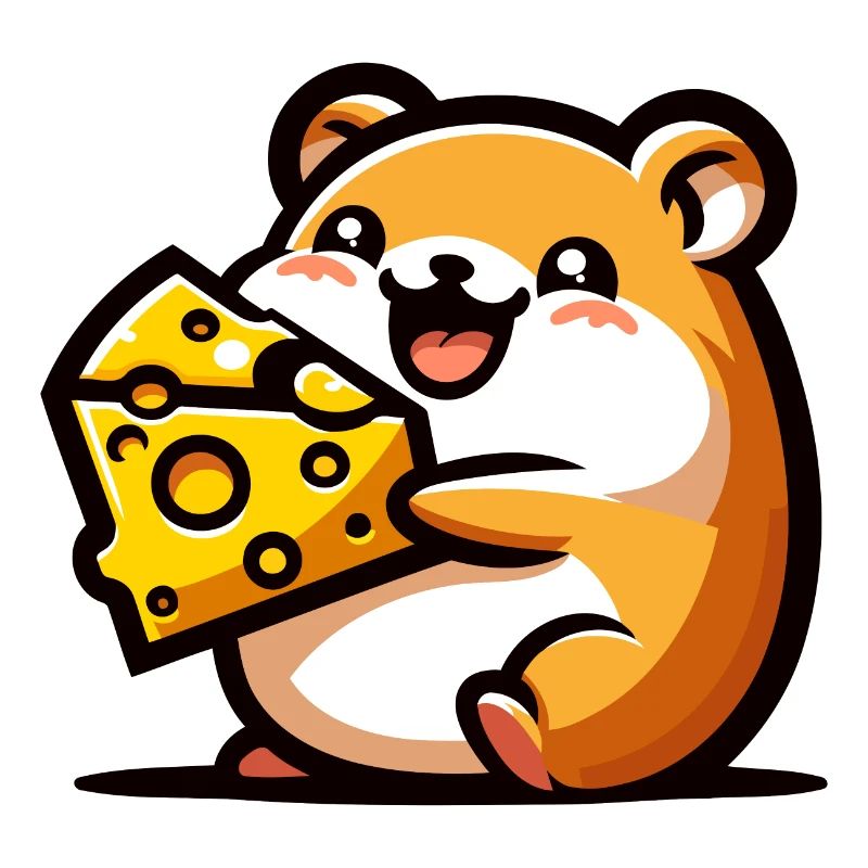 Cheesy Chomper: The Delightful Hamster