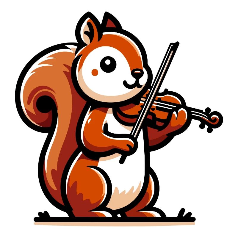 Melodic Squirrel: Symphony in the Park
