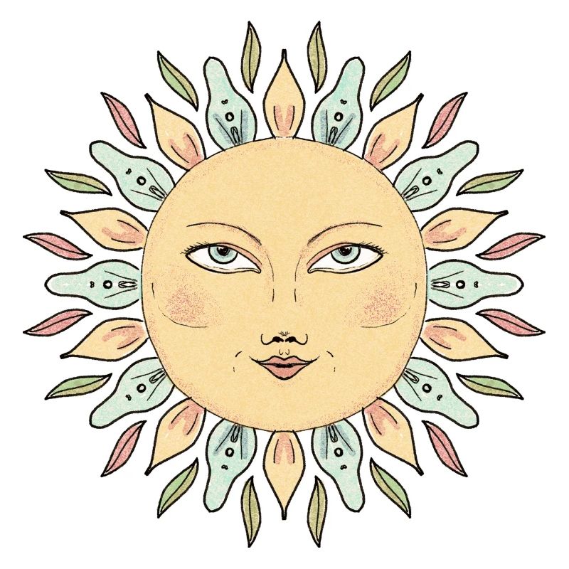 Style Mandala Face de Soleil