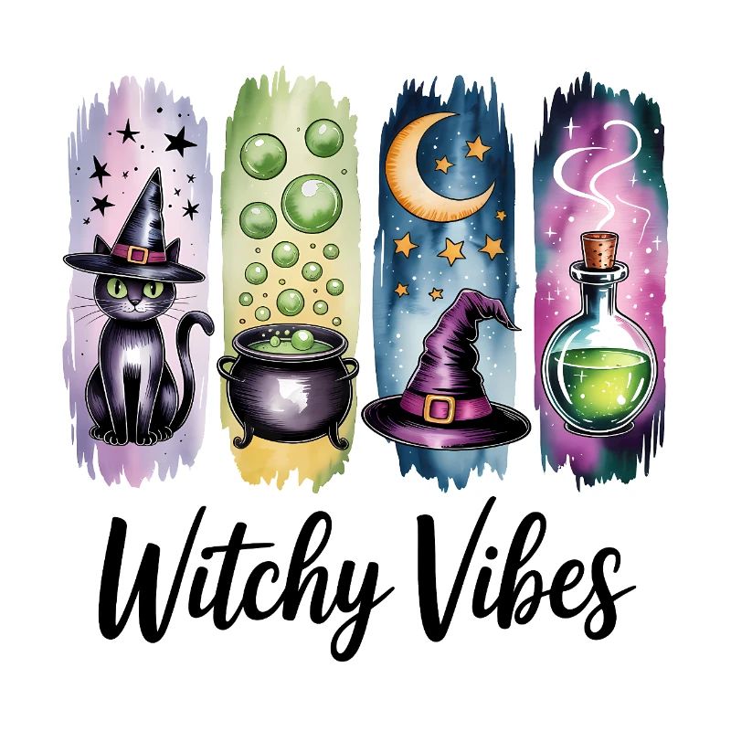 Colección de pociones mágicas de vibraciones de bruja