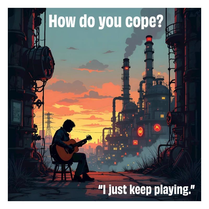 Playing the guitar saves!