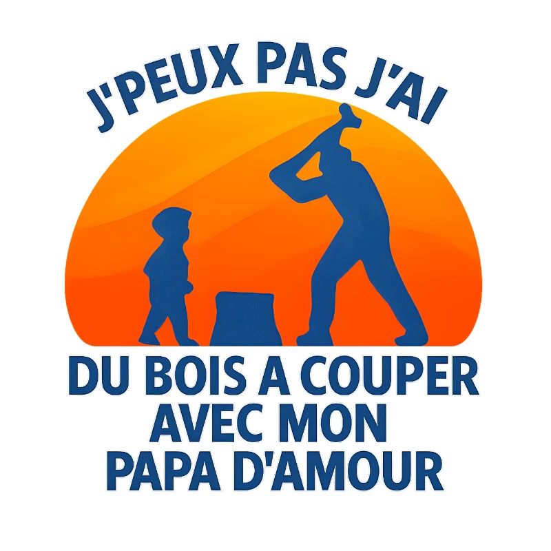Bois à couper avec papa d'amour