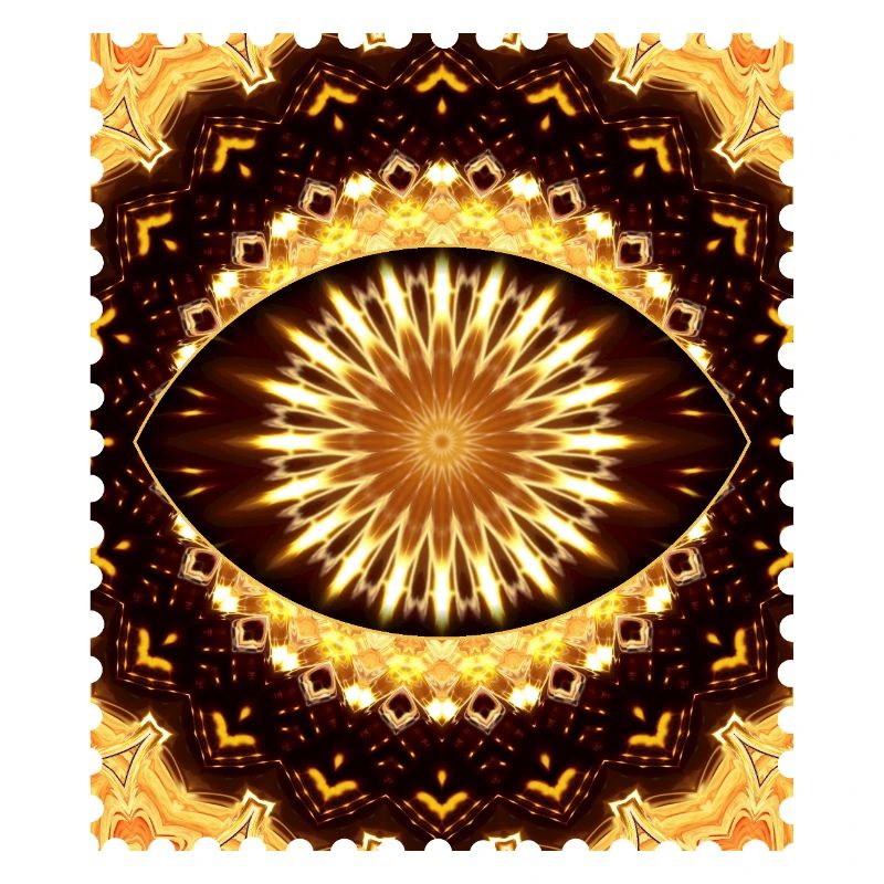 Kaleidoscope Fire Eye Pattern