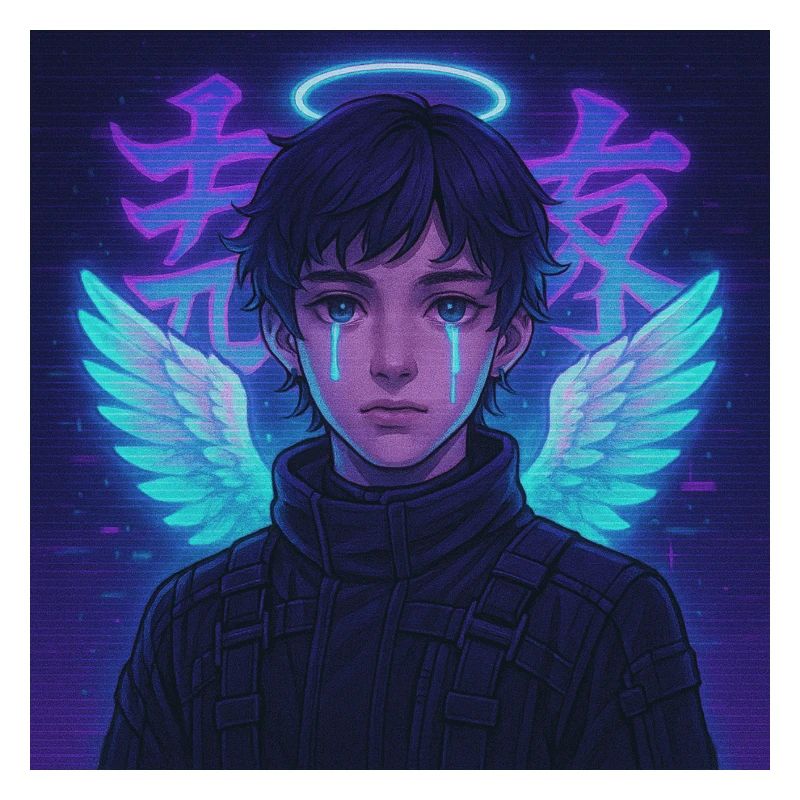 Cyberpunk Angel E-Boy Y2K Synthwave Art