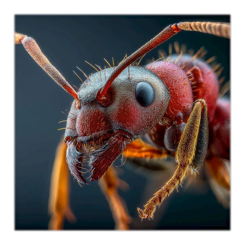Portrait macro des fourmis Faune réaliste