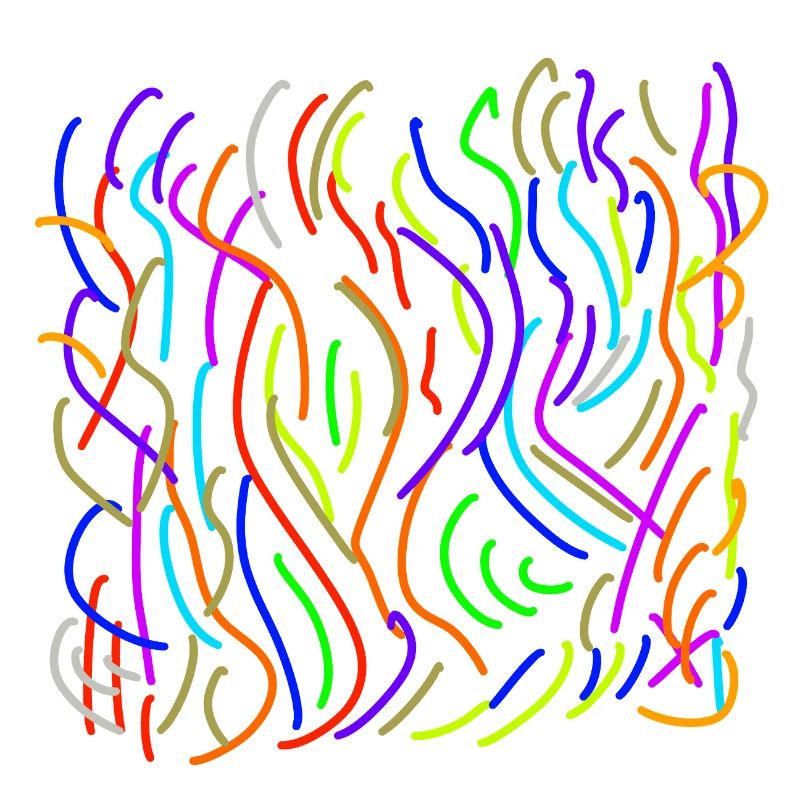 La couleur coule sur le néant
