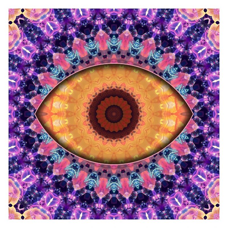 Kaleidoscopic eye mandala