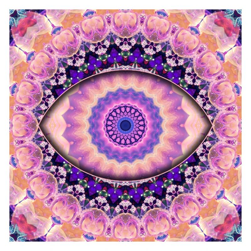 Kaleidoscopic eye mandala