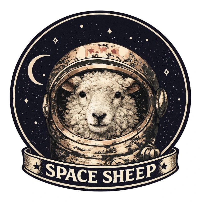 Astronaute mouton de l’espace
