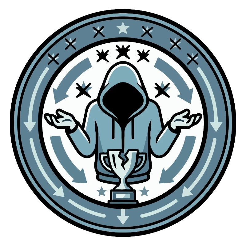 Emblème perdant Logo Looser Gaming