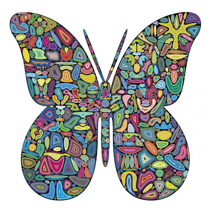 Farbspektakel-Schmetterling